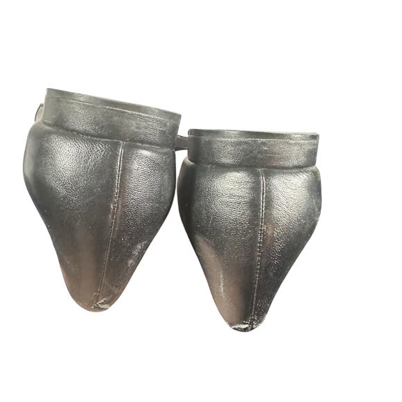 Cole Haan Women's Pointed Toe D'Orsay Flats 6.5B black Leather calf hair - Picture 6 of 10